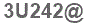 The text to enter in the texbox below is: 3U242@