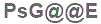 The text to enter in the texbox below is: PsG@@E