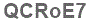 The text to enter in the texbox below is: QCRoE7