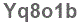 The text to enter in the texbox below is: Yq8o1b