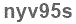 The text to enter in the texbox below is: nyv95s