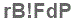 The text to enter in the texbox below is: rB!FdP