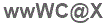 The text to enter in the texbox below is: wwWC@X