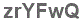 The text to enter in the texbox below is: zrYFwQ