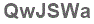 The text to enter in the texbox below is: QwJSWa