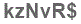 The text to enter in the texbox below is: kzNvR$